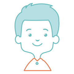 cute and little boy vector illustration design