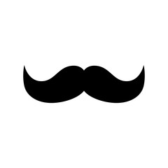 Retro hair mustache. Hipster. Photo props. Vector