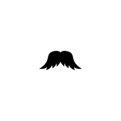Retro hair mustache. Hipster. Photo props. Vector