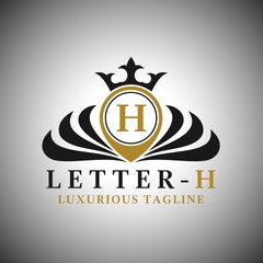 Letter H Logo - Classic Luxurious Style Logo Template