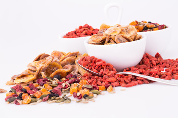Dried fruits and berries