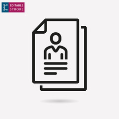 Management consulting line vector icon. Editable stroke.