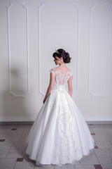 Beautiful bride in wedding dress