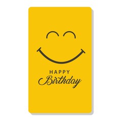 Happy Birthday Card Logo Vector Template Design