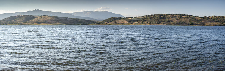 Views of the Pedrezuela Reservoir, in the province of Madrid, Spain