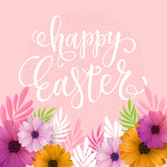 Happy Easter card design.