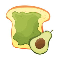Avocado toast. Fresh toasted bread with avocado. Delicious sandwich