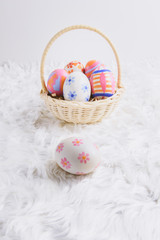 colorful handmade easter eggs
