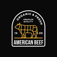 Beef - vector logo/icon illustration mascot