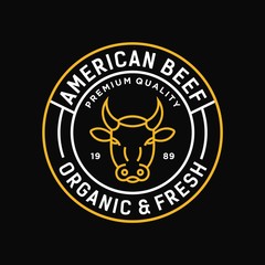 Beef - vector logo/icon illustration mascot