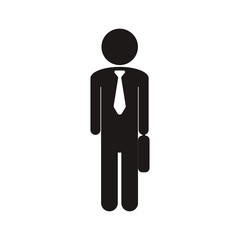 Man Icon and Businessman vector, element of manager 