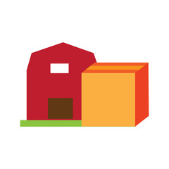 Box Farm Logo Icon Design