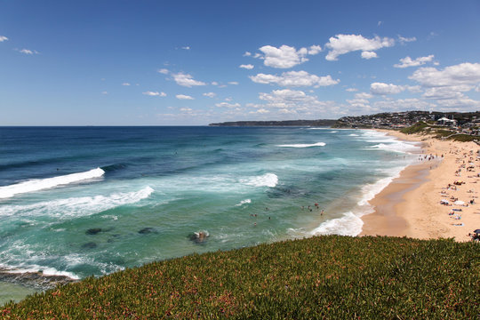 Bar Beach - Merewether Beach - NSW Australia. This beautiful beaches located in Newcastle are one of the great features of Australia's second oldest city.