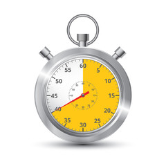 Realistic image of a sports stopwatch. Symbol competition