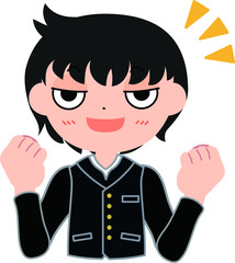 やんちゃな男子生徒　元気