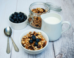Bowl with granola