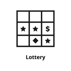 Lottery line icon