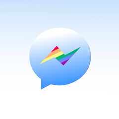 Gay pride messenger.