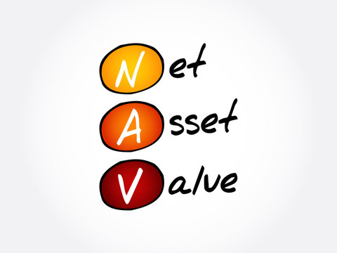NAV - Net Asset Value Acronym, Business Concept Background