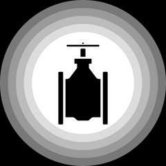 Piped valve in minimalist design