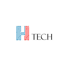 Letter  H Logo Design Template, Technology Abstract