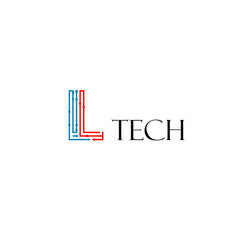 Letter  L Logo Design Template, Technology Abstract