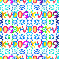 A seamless pattern of words in English in the style of graffiti. Quality vector illustration for your design