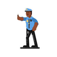Black police officer