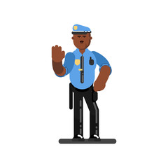 Black police officer