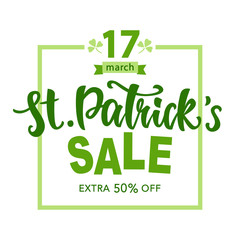 Saint Patrick's Day Sale poster