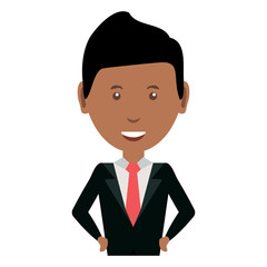 cartoon businessman icon