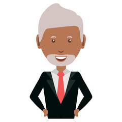 cartoon businessman icon