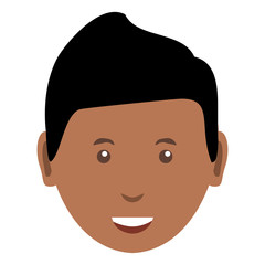 cartoon man face icon