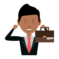 Cartoon businessman icon