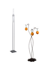 amp bulb lighting electric room metal copper bronze design interior white background isolate wall ceiling