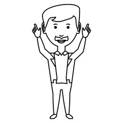 cartoon businessman icon