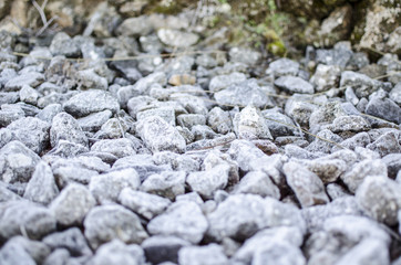 PIEDRAS Y CHARCOS HELADOS FRIO