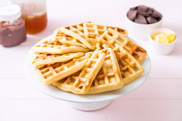 waffle on table
