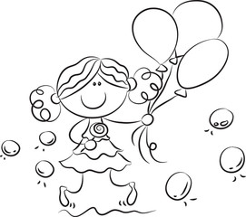 kids holding balloons