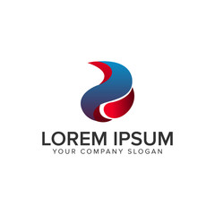 3D Liquid Logo design concept template. fully editable vector