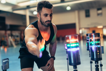 Reacting training for sports