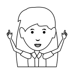 cartoon businesswoman icon