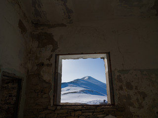 We was climbing to the summit, and there was an abandoned building of the national telecommunication corporation at 1,800+ meters, and i walked throw this building and i saw this window have this amaz