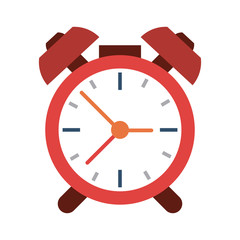 Alarm clock with bells icon vector illustration graphic design