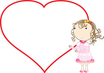 kids with heart shape