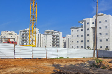 Construction of a residential area.