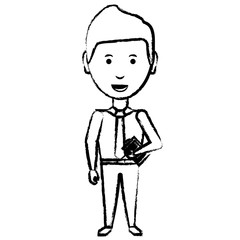 cartoon businessman icon