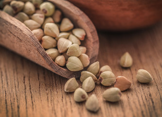 Buckwheat on natural surface