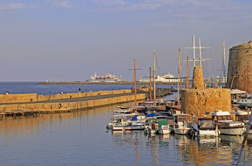 historical harbour of Kyrenia, Cyprus