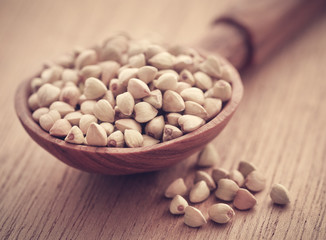 Buckwheat on natural surface